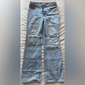 Classic Light Blue Distressed Women's Jeans